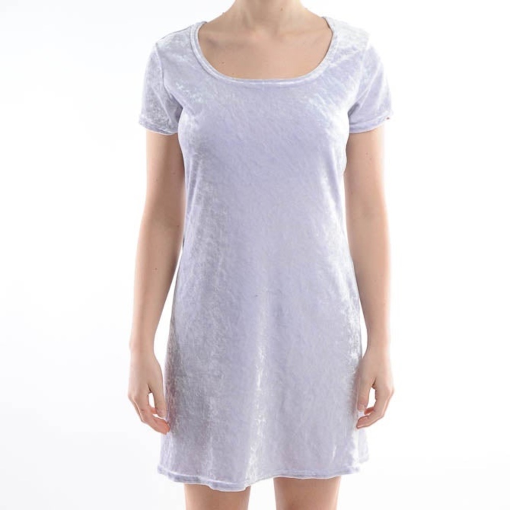 Size Small Niki Lee California Vintage Light Lilac Mini Velvet Dress